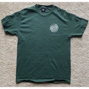 Santa Cruz Logo Green T Shirt | Size Large | Excellent Condition Hardly Worn